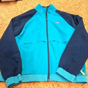 Womens Figs Sydney Scrub Jacket-Deep Reef/Teal-Small